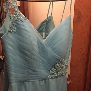 Blue bridesmaid dress
